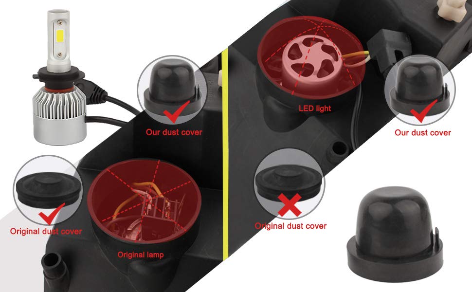 Capace de protectie faruri din cauciuc set de 2 buc diametru 105mm