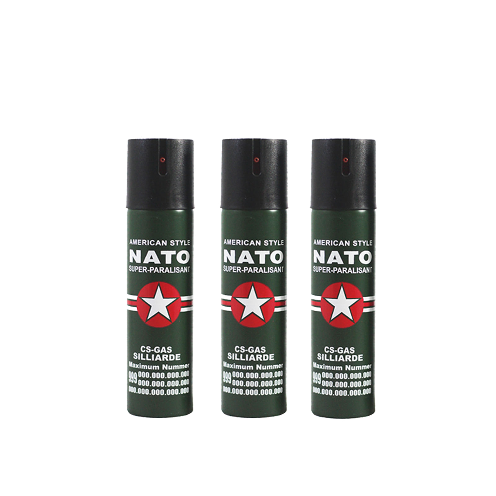 Set 3 sprayuri paralizante, NATO, 60 ml