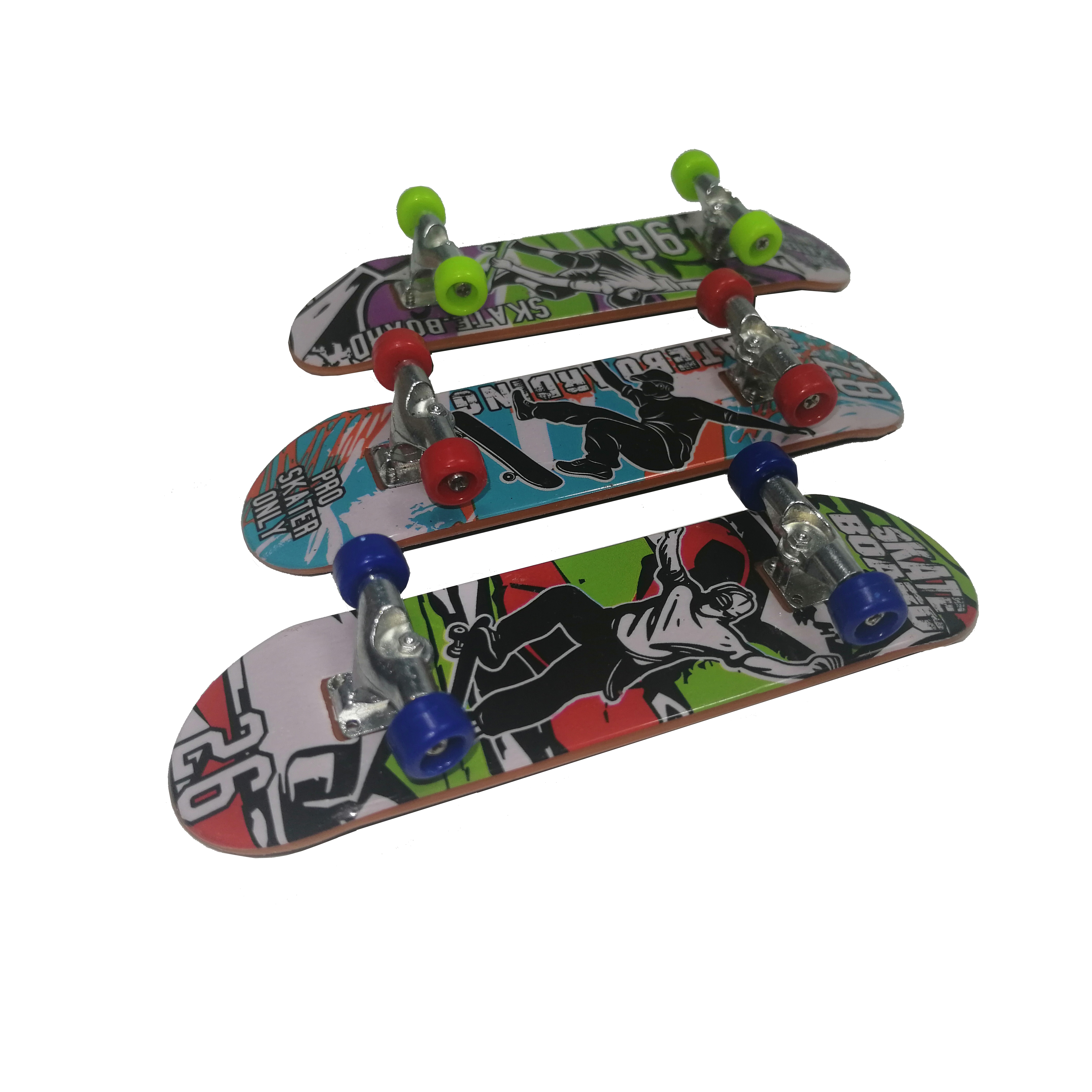 Set mini Skateboard, Fingerboard Extreme, 9.5 cm, negru - 2 | YEO