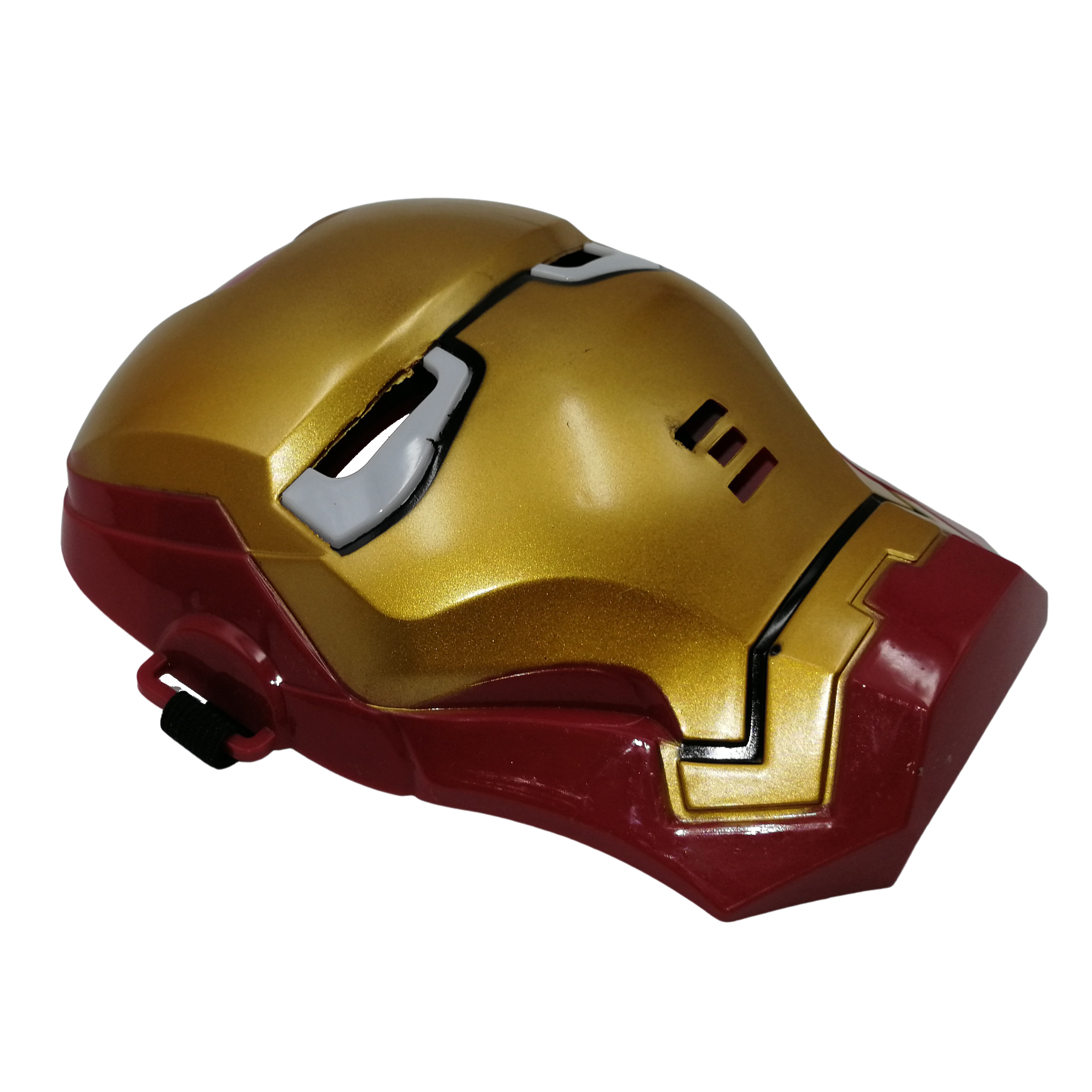 Masca Iron Man, plastic, LED, rosu-galben - 2 | YEO