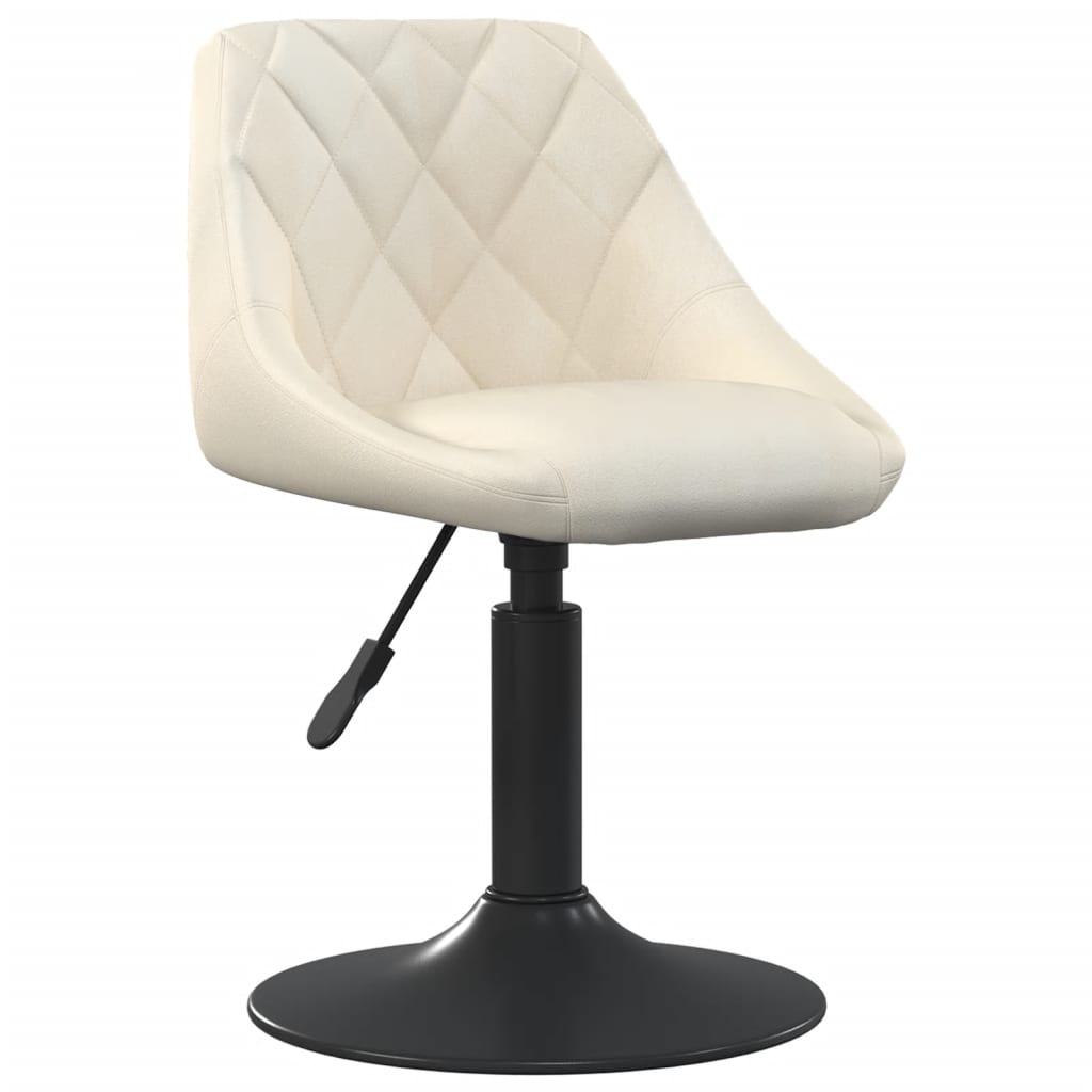 Scaun de bucatarie, crem, catifea — imaginea 3