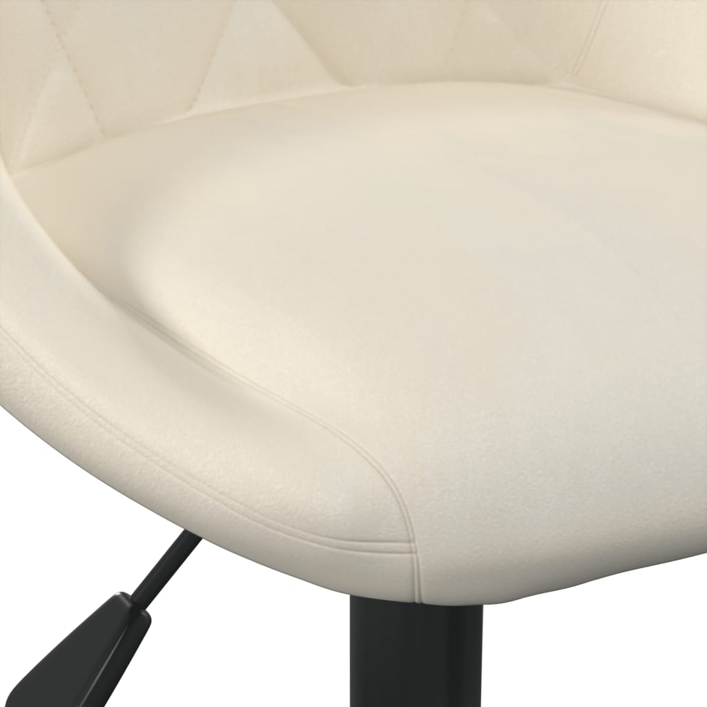 Scaun de bucatarie, crem, catifea — imaginea 5