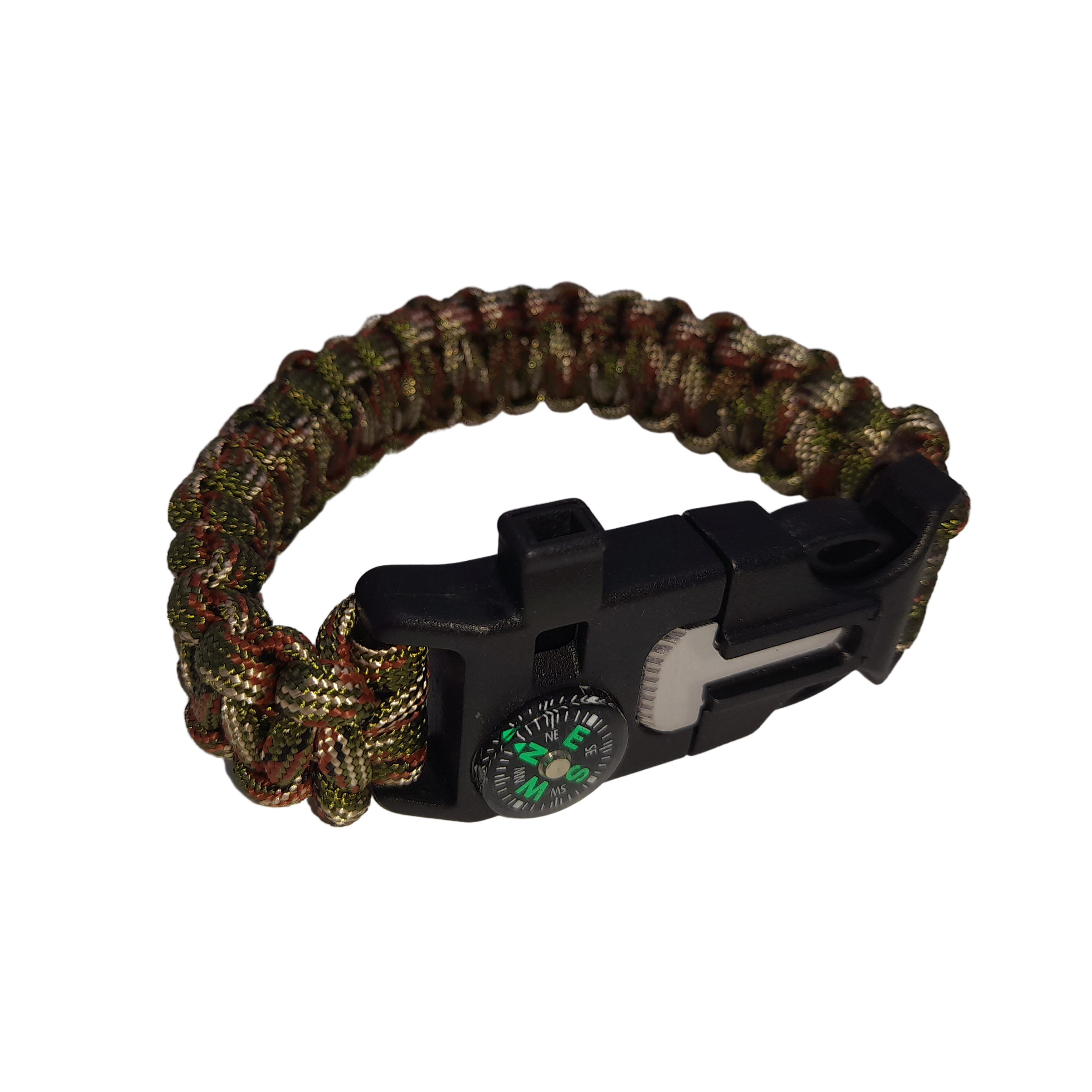 Bratara supravietuire IdeallStore®, Military Surplus, paracord, 26 cm, camuflaj - 2 | YEO