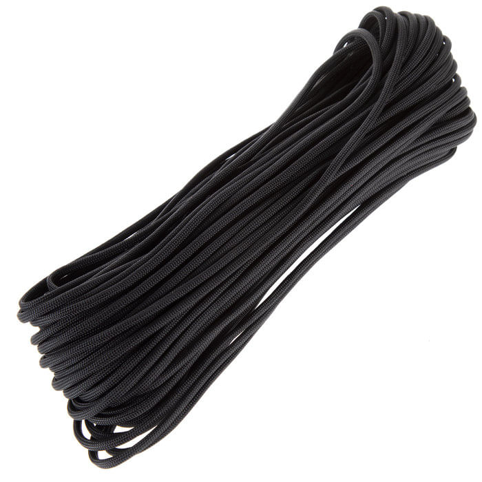 Sfoara paracord IdeallStore®, Adventure Survival, 30 metri, negru, 200 g - 3 | YEO