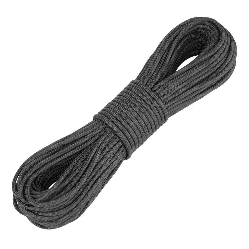 Sfoara paracord IdeallStore®, Adventure Survival, 30 metri, negru, 200 g - 4 | YEO