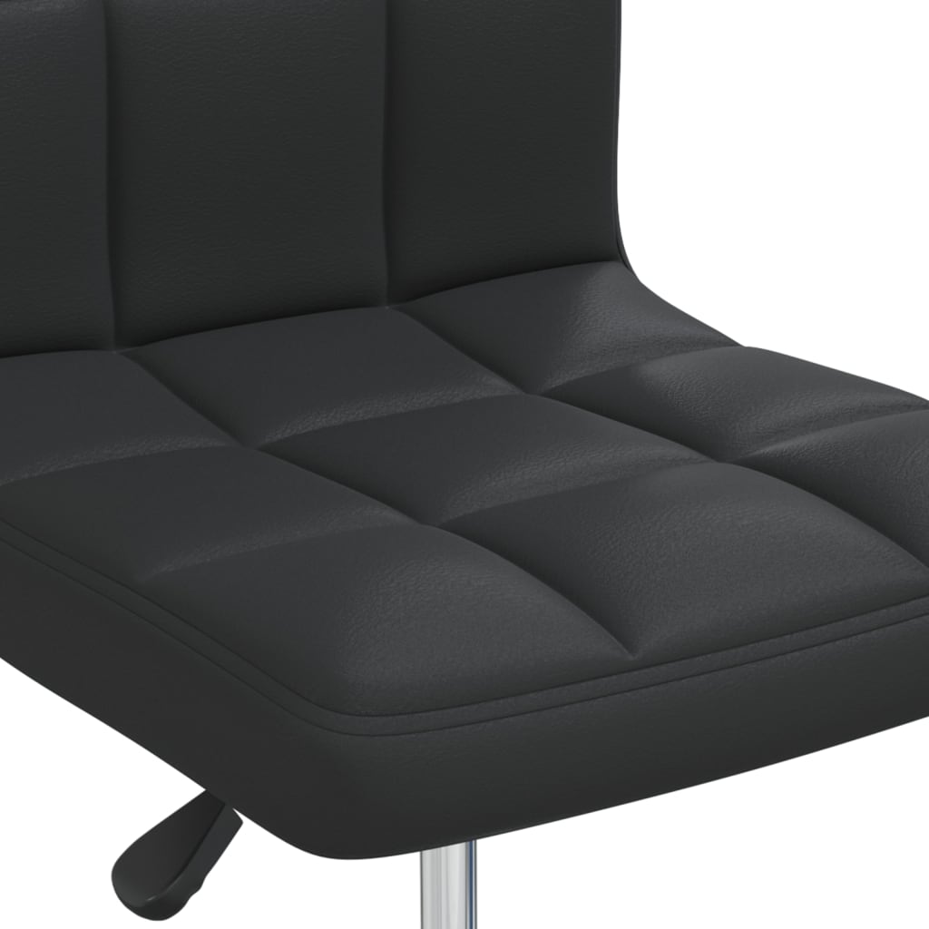 Scaune de bucatarie, 4 buc, negru, piele ecologica — imaginea 3