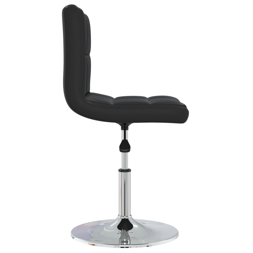 Scaune de bucatarie, 4 buc, negru, piele ecologica — imaginea 5