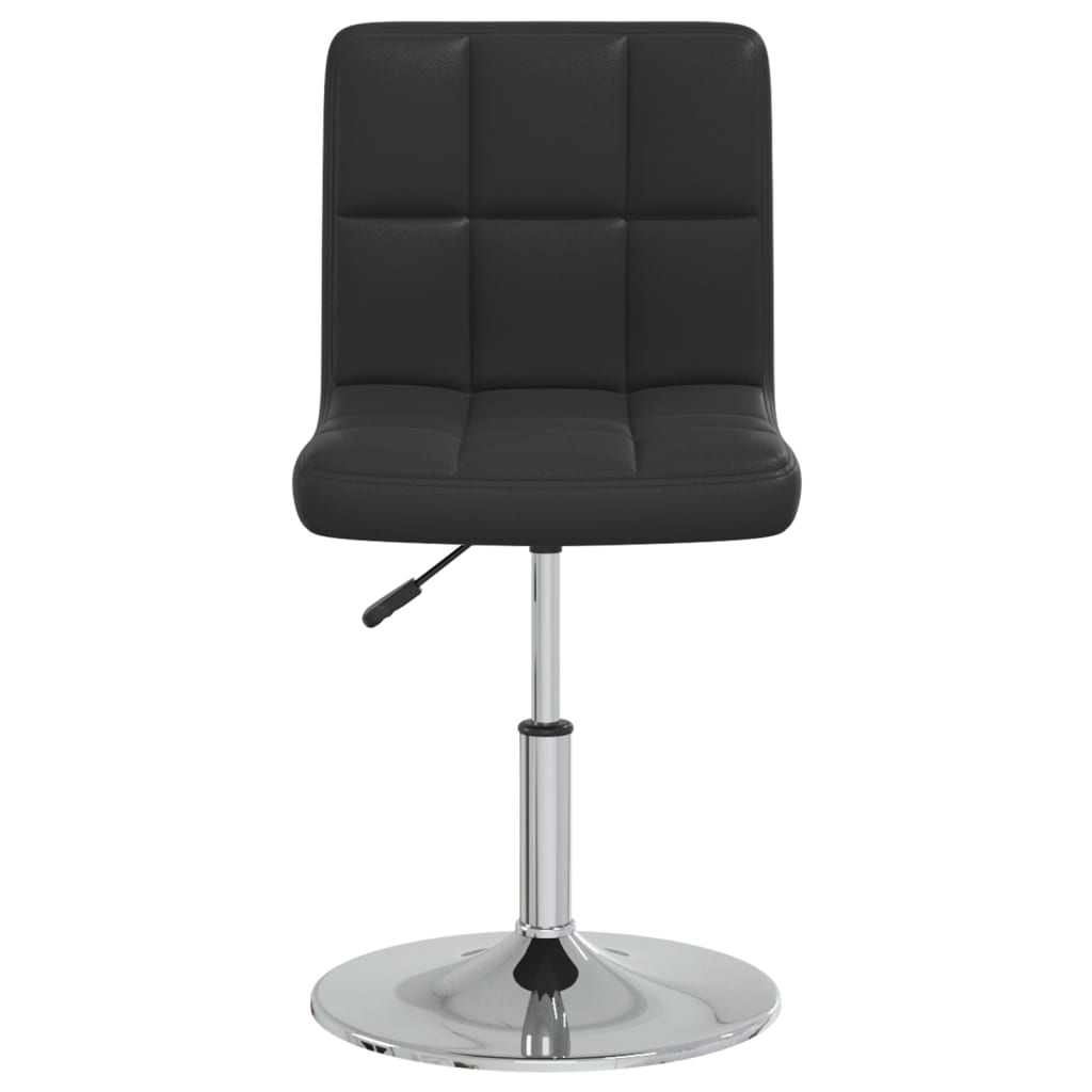 Scaune de bucatarie, 4 buc, negru, piele ecologica — imaginea 7