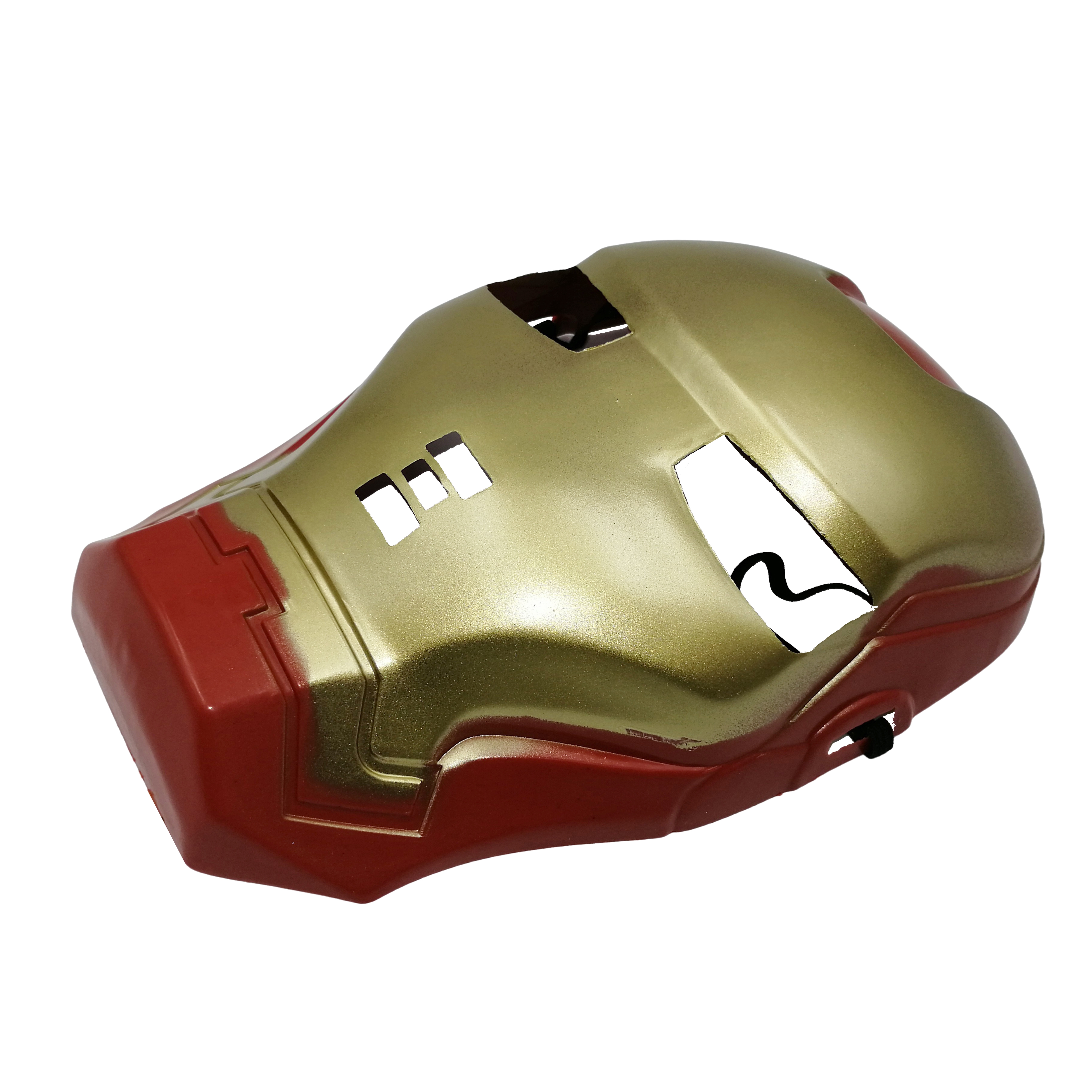 Costum Iron Man pentru copii, marime M, 7 - 9 ani, 120-130 cm, rosu, masca plastic inclusa - 2 | YEO