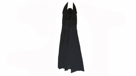 Set costum clasic Batman IdeallStore®, 5-7 ani, 110-120 cm, negru si masca LED - 1 | YEO