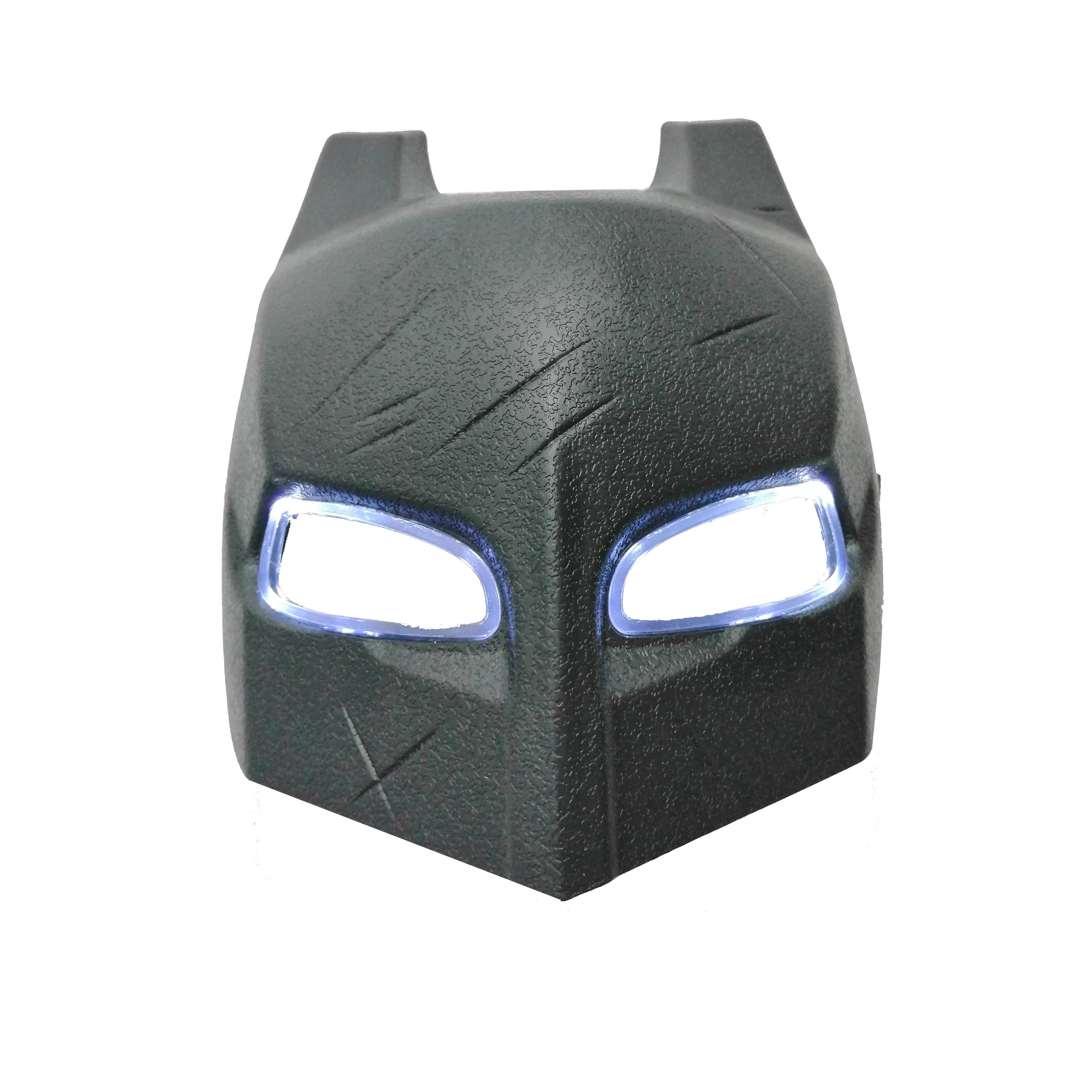 Set costum clasic Batman IdeallStore®, 5-7 ani, 110-120 cm, negru si masca LED
