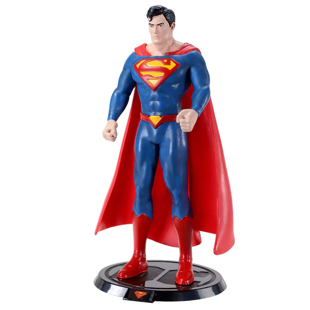 Figurina articulata IdeallStore®, Superman Man of Steel, 18 cm, stativ inclus