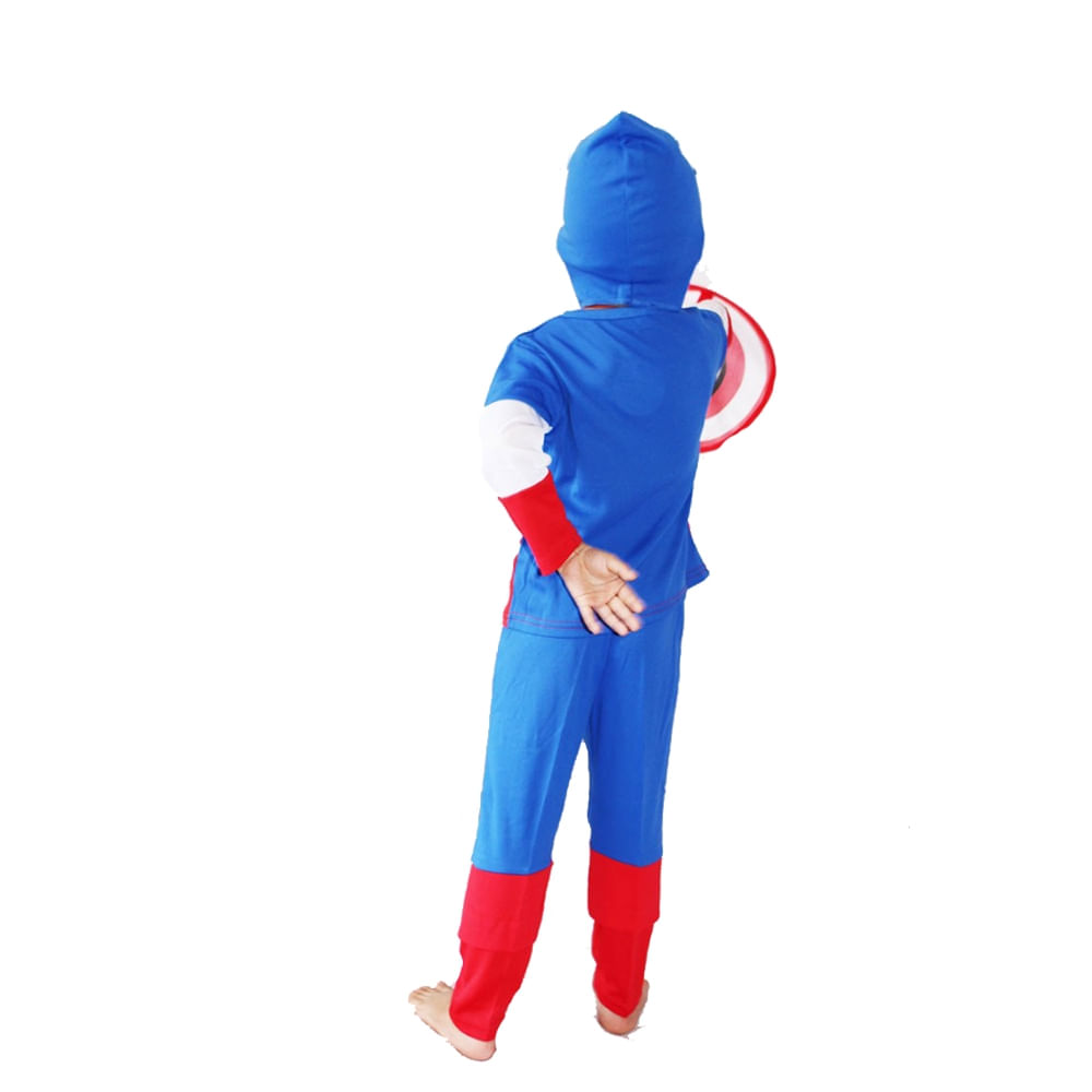 Costum Captain America pentru copii marime L pentru 7 - 9 ani - 1 | YEO