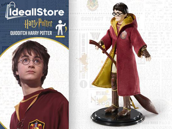 Figurina Harry Potter articulata IdeallStore®, Quidditch Seeker, editie de colectie, 18 cm, stativ inclus - 4 | YEO