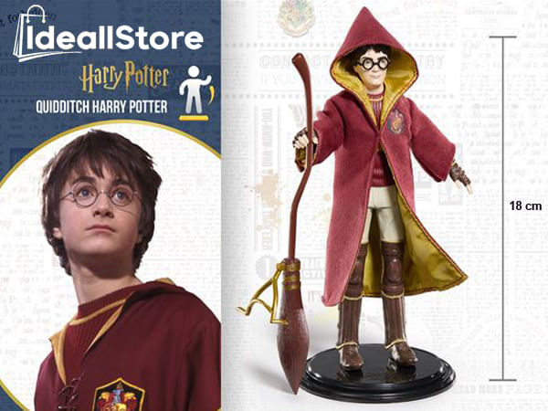 Figurina Harry Potter articulata IdeallStore®, Quidditch Seeker, editie de colectie, 18 cm, stativ inclus - 3 | YEO