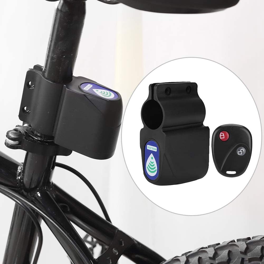 Alarma pentru bicicleta SpectrumPoint®, telecomanda, senzor de miscare, ABS, 105dB, negru - imagine 6