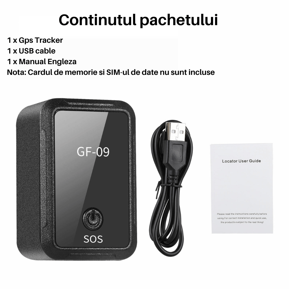 GPS Tracker Pentru Localizare Autoturism, Persoane Si Animale SpectrumPoint®, Nano Sim Card 2G, Inregistrare Vocala, Negru - imagine 6