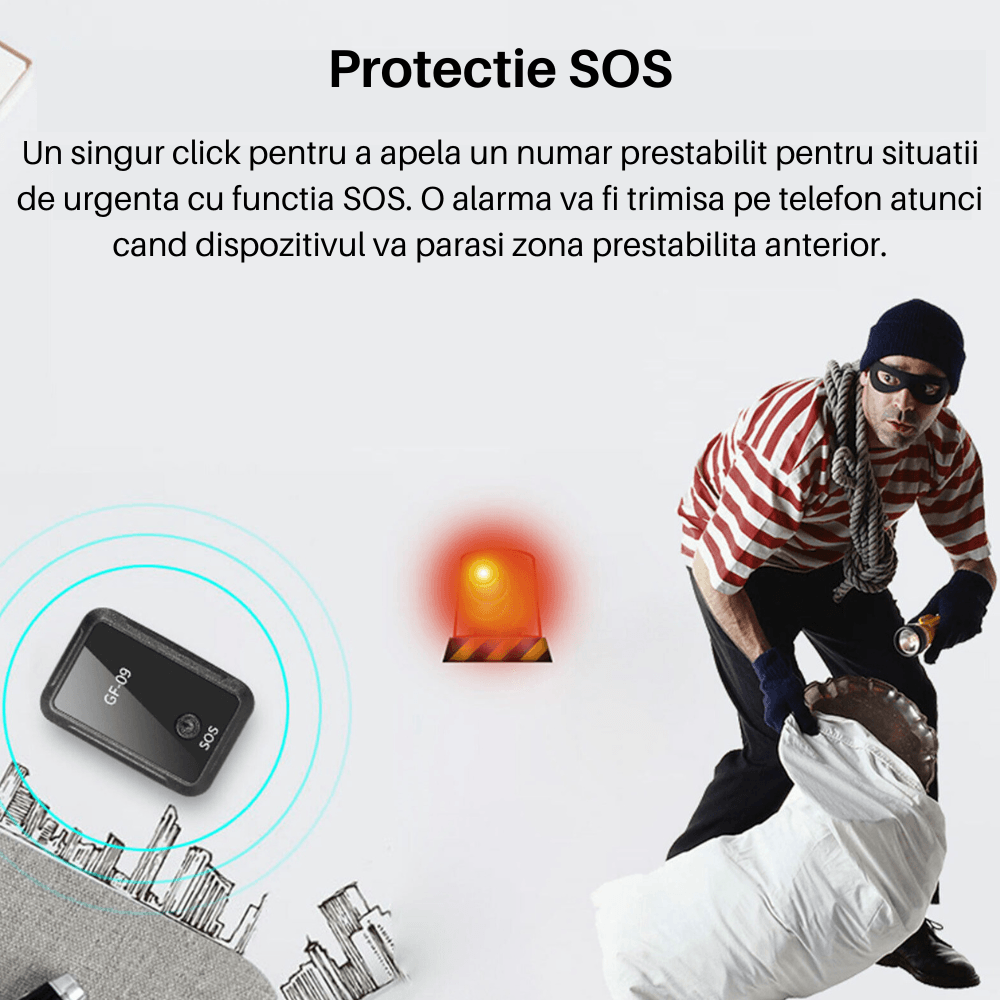 GPS Tracker Pentru Localizare Autoturism, Persoane Si Animale SpectrumPoint®, Nano Sim Card 2G, Inregistrare Vocala, Negru - imagine 10