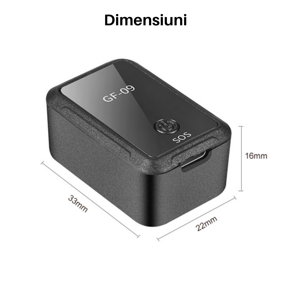 GPS Tracker Pentru Localizare Autoturism, Persoane Si Animale SpectrumPoint®, Nano Sim Card 2G, Inregistrare Vocala, Negru - imagine 12