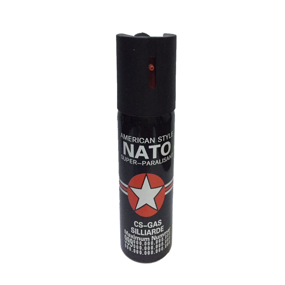 Spray paralizant NATO, propulsie jet, 90 ml, negru