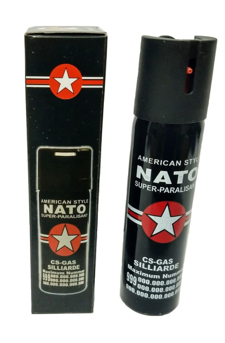 Spray paralizant NATO, propulsie jet, 90 ml, negru - 1 | YEO