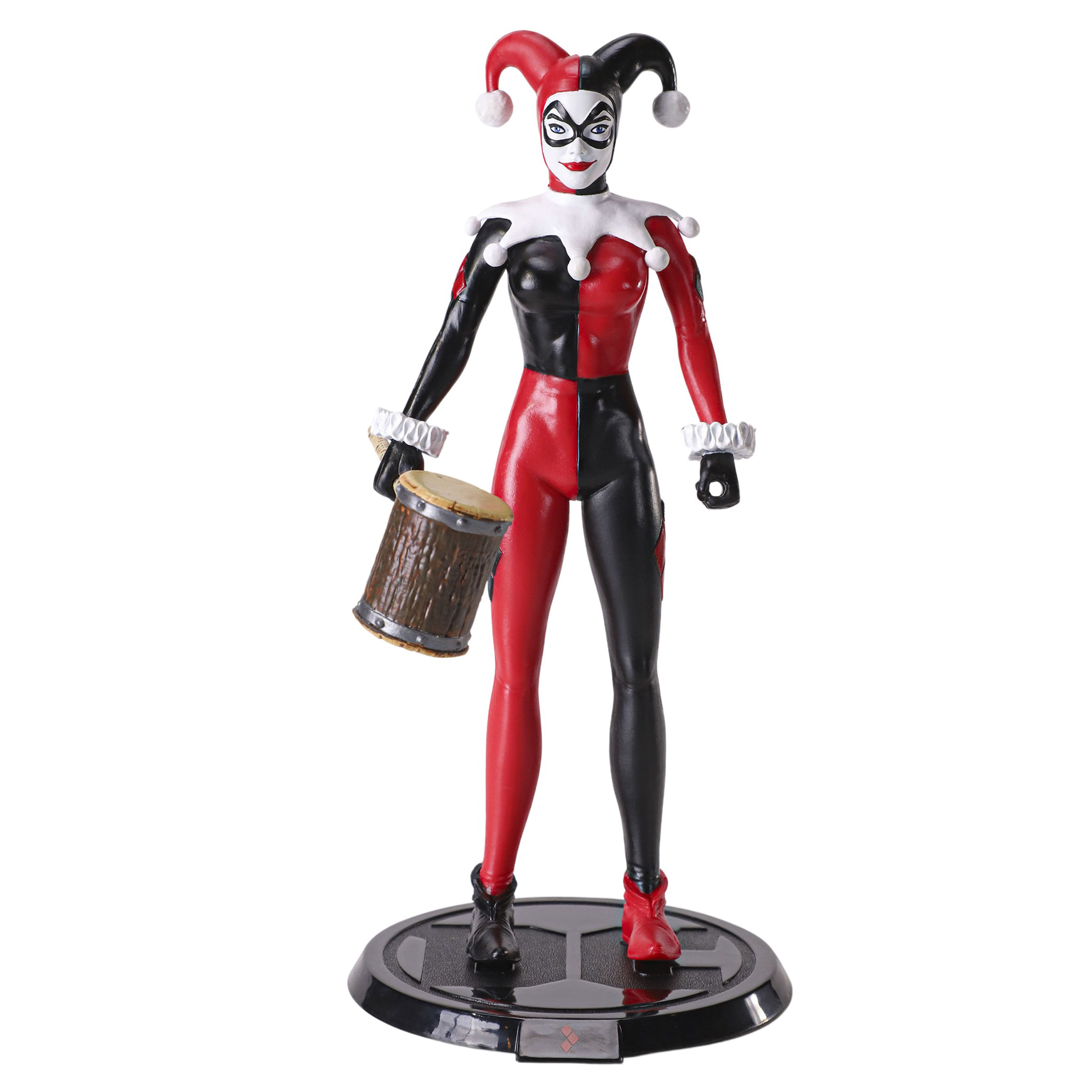 Figurina articulata IdeallStore®, Jester Harley Quinn, editie de colectie, 19 cm, stativ inclus