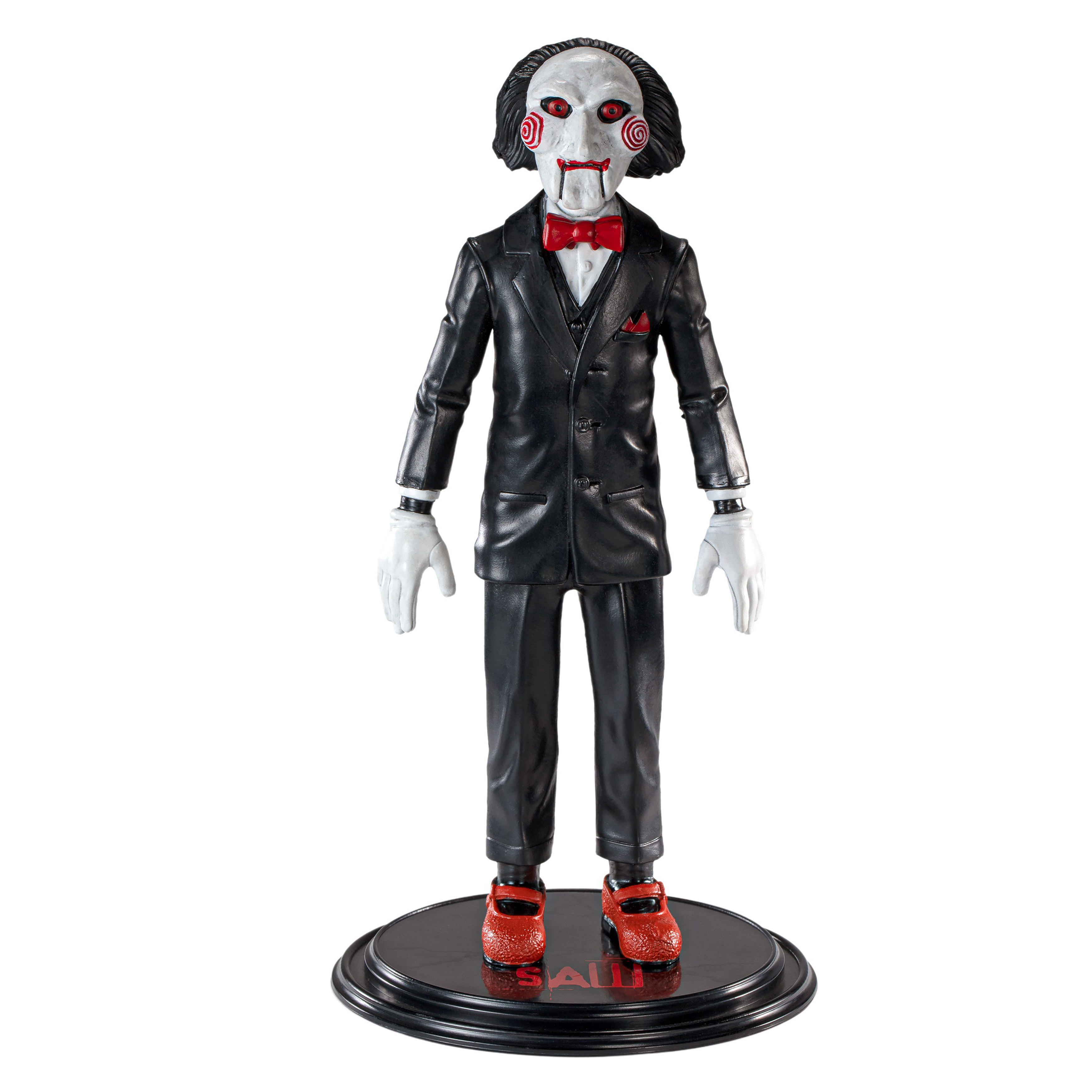 Figurina articulata Saw IdeallStore®, Spooky Billy, editie de colectie, 17 cm, stativ inclus