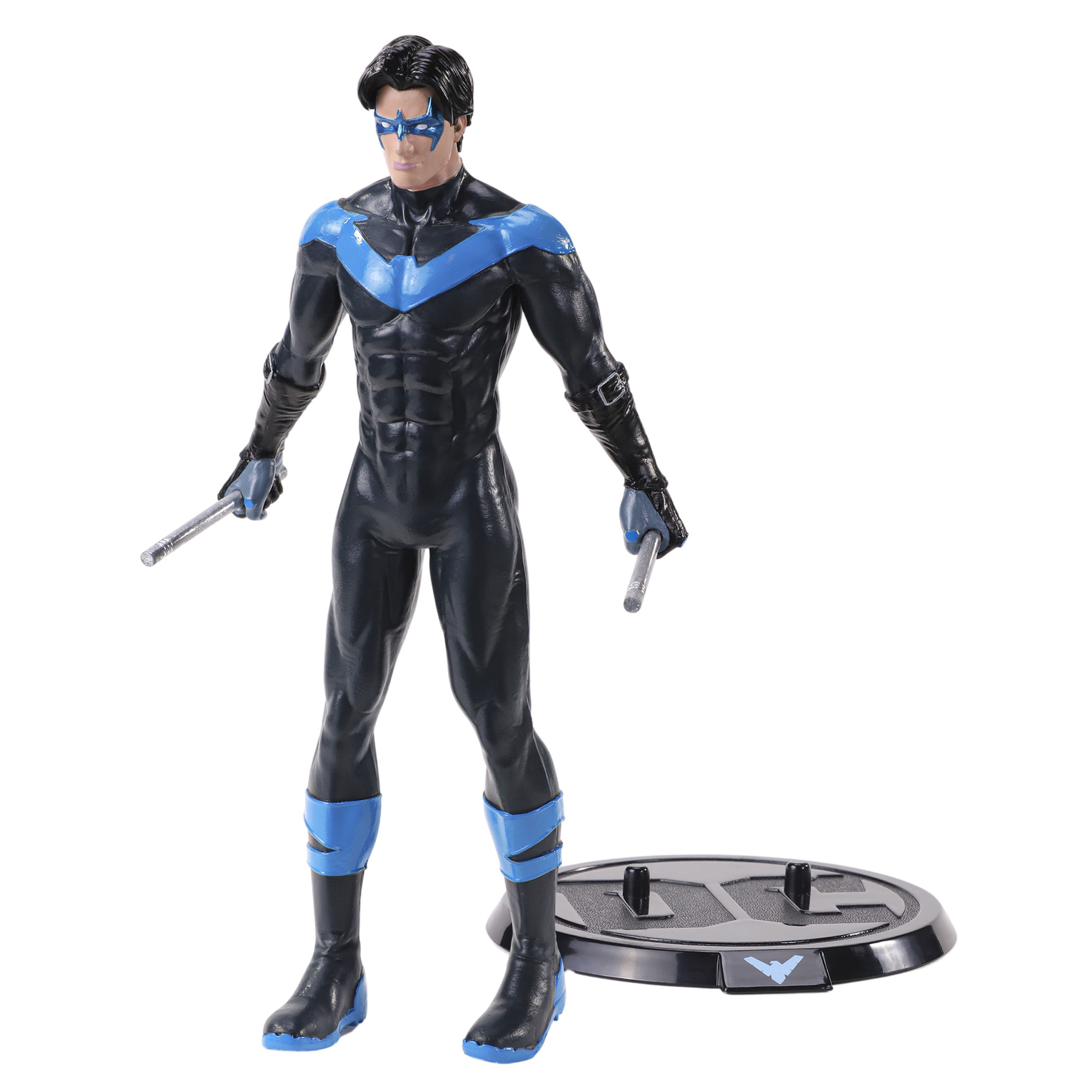 Figurina articulata IdeallStore®, Mighty Nightwing, editie de colectie, 18 cm, stativ inclus - 1 | YEO